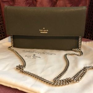 Olive Green Kate Spade cross body/clutch